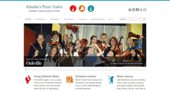 Desktop Screenshot of klaudiasmusicstudio.com